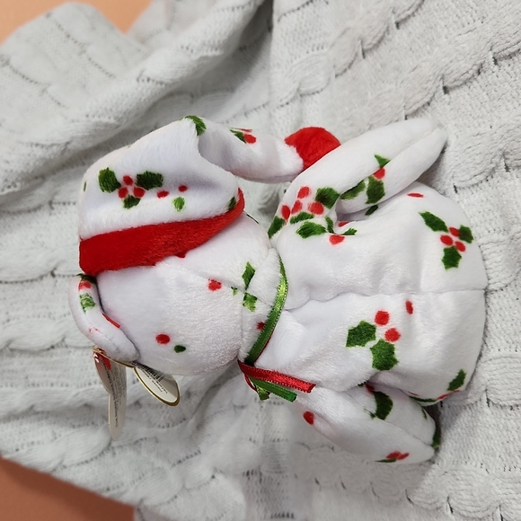 🕸98" Ty Beanie Baby " Holiday Teddy " Bear, With Tags Attached - Picture 3 of 12